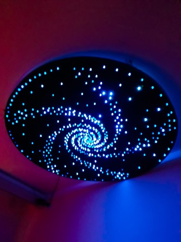 Fibre optic ceiling display - ceiling,