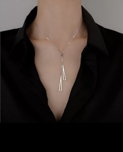 Women 925 silver triangle - silver,