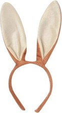 Brown fabric bunny rabbit hare - brown,