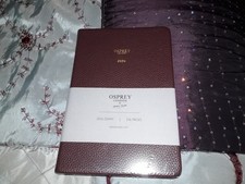 OSPREY DIARY BURGUNDY MAROON IVORY A5 SIZE 2026 336 PAGES Graeme Ellisdon