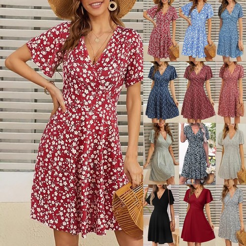 Women floral boho - women, midi