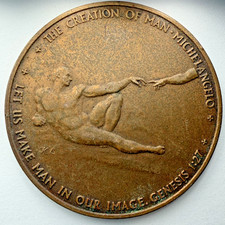 Vintage Bronze Michalangelo