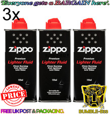 3x Original Genuine Zippo