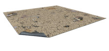 Desert Wasteland Gaming Mat 3'x3' (90cm x 90cm) SciFi Terrain - Battle Systems