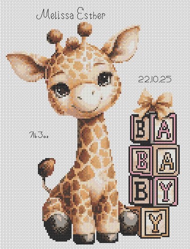 New baby giraffe blocks - baby,