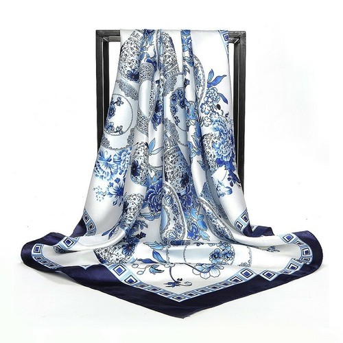 Ladies blue square - blue, head