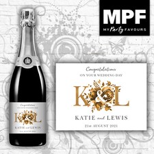 Personalised wedding champagne - wedding,