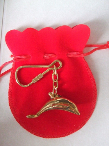 Nautical brass keyring a - brass,