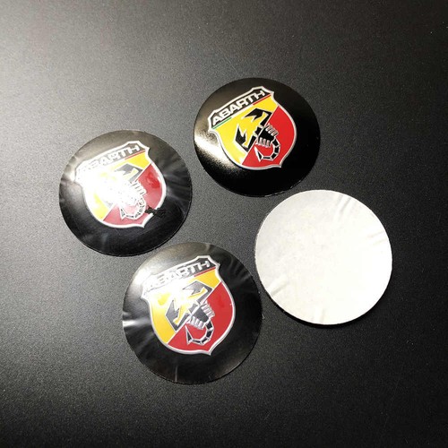 4pcs black aluminum - aluminum, abarth
