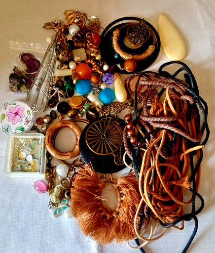 Joblot old jewellery - bits, &