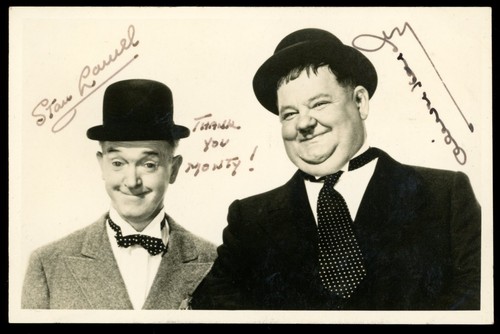 Laurel hardy signed - hardy,