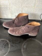 Saville Row Men’s Brown Suede Chukka Boots Size 10