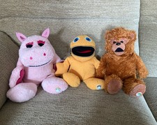 Vintage Rainbow Bungle Zippy George Plush Soft Toy Bundle