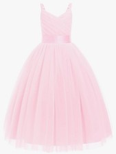 Flower Girls Princess Pleated