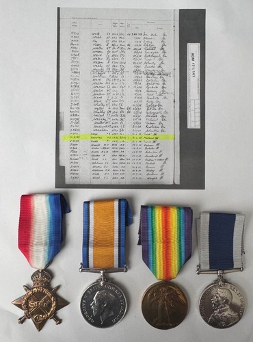 Ww1 1914 star trio and - ww1,