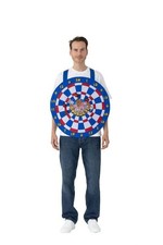 Unisex Licensed Bullseye Dartboard Tabbard Costume