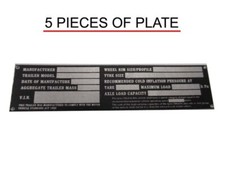 5X Aluminum Plate High Quality Small Horse Float Car Bike Boat Trailer #