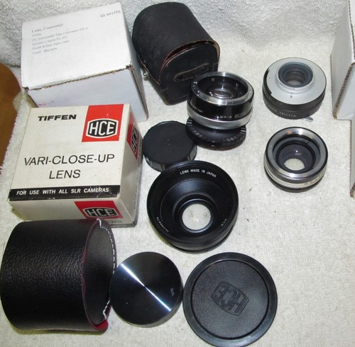 Vtg lens lot tiffen slr - lot, close