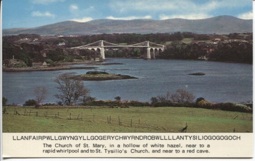 Vintage postcard llanfair - vintage,