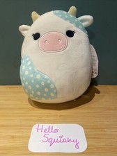 Squishmallows 7.5” Floral Belana the Cow Easter 2023 by Kellytoy BNWT