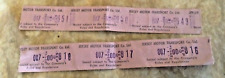 6 Vintage Bus Tickets ,   Jersey Motor Transport LTD .