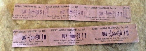 Vintage bus tickets - tickets,
