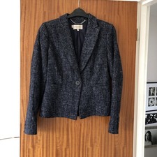 Hobbs Ladies Navy Wool Tweed