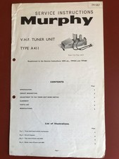 Murphy / Bush VHF tuner A411