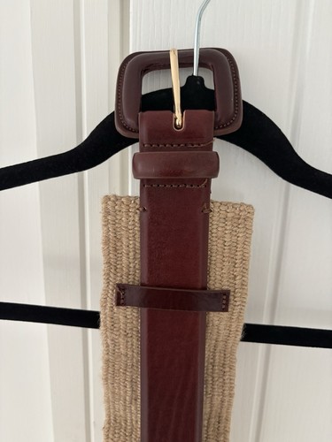 Zara leather jute - &,