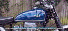 Ajs 16Mc 350 Scrambler Competition Blue Steel Petrol Tank + cap tap / FIT FOR