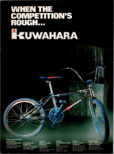1981 kuwahara bike print - bike,