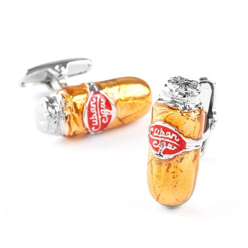Cuban cigar cufflinks - cuban,