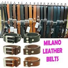 MILANO Mens Real Leather Belts