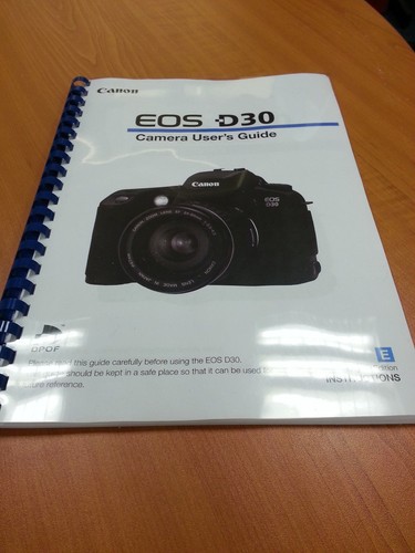 Canon eos d30 full user - eos,