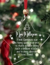 Personalised Teacher Christmas