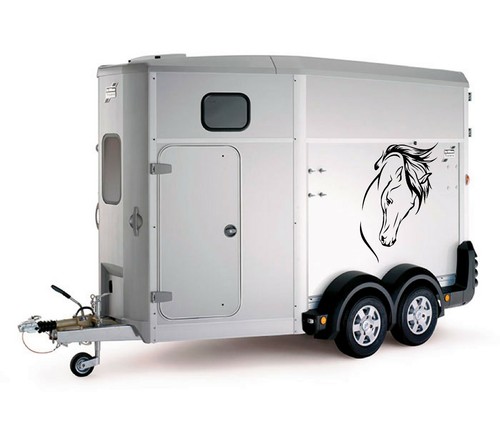 Horse head car trailer - head,