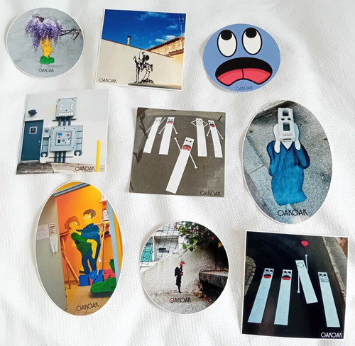 Oak stickers - french, street