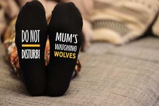 Do Not Disturb Wolves Name Socks - Personalised Printed and Personalised -