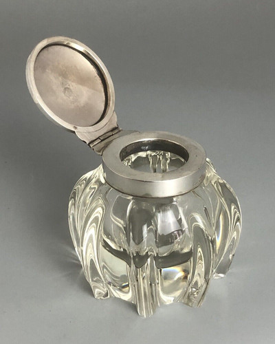 Edwardian silver cut glass - edwardian,