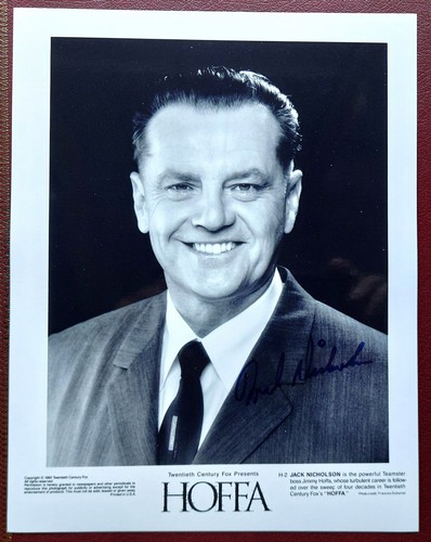 Jack nicholson hand signed - hand,