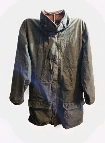 Padded wax jacket mens - padded, dark