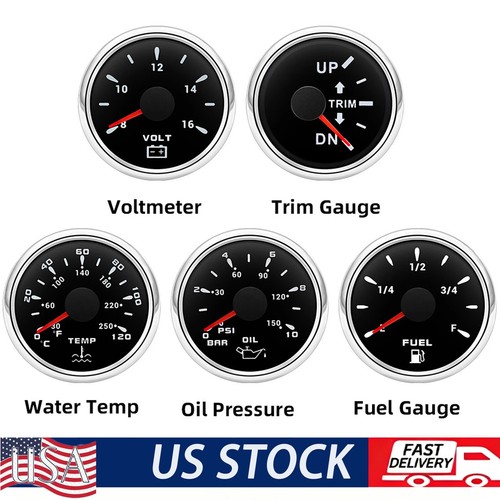Gauge set 52mm water temp - water,