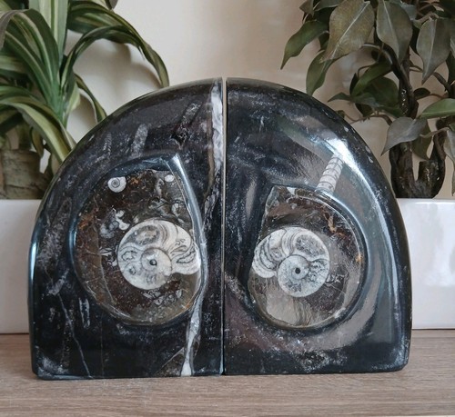Black marble bookends 4kg - black, 3.4kg