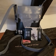 Ciccia Made By Radley Grey Leather Bag Crossbody/Shoulder ,Purse.Dust Bag Good