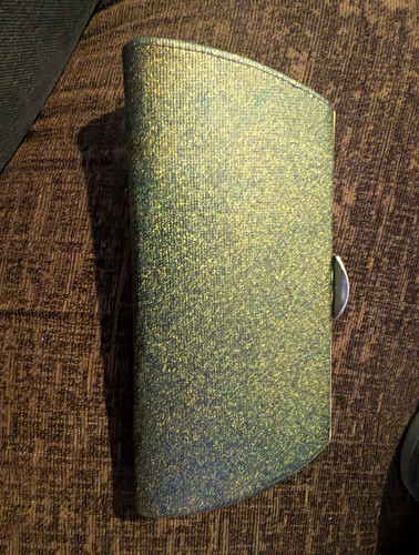 Vintage green metallic - metallic, clutch