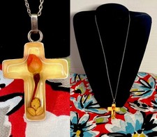 Vtg 925 Sterling Silver Cross