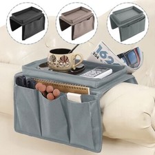 Sofa Arm Tray 4 Pocket Chair Rest Organiser Couch Remote Control Storage Holder