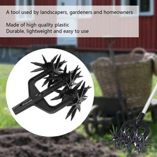 2 In 1 Ventilated Scarifier Tiller Garden Soil Scarifier Manual Soil Tiller