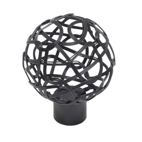Modern curtain rod - curtain, finials