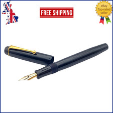 VINTAGE MONTBLANC SIMPLO FOUNTAIN PEN BLACK FLEXIBLE 14K GOLD FINE NIB GERMANY